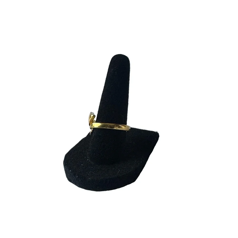 Gold Tone Arrow Wrap Band Ring Metal No Stone Size 6 MPN 0167